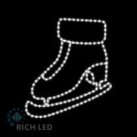 2Д Елочная игрушка Конёк, 800х660 мм, 24В Теплый белый