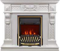 Royal Flame Каминокомплект Corsica - Матовый белый (Ширина 1100) с очагом Aspen Gold