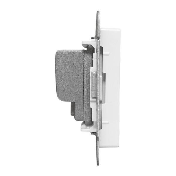 Розетка телевизионная проходная TV СП Эпика механизм бел. EKF UP1-SOW-TV-2