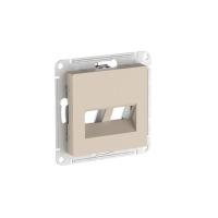 Накладка двойная AtlasDesign для информационных функций типа Keystone песочн. SE ATN001290