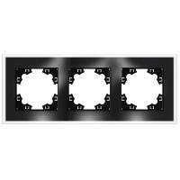 Рамка 3-м Афина стеклянная графит UNIVersal 2256