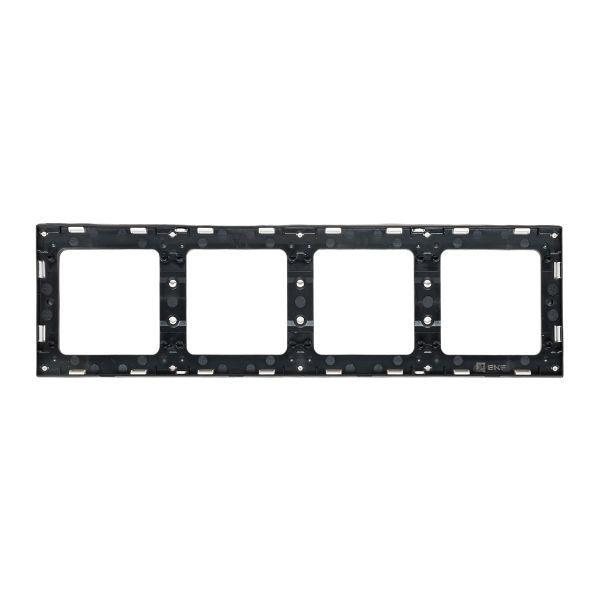 Рамка 4-м Стокгольм бел. с линией цвета черн. PROxima EKF EZM-G-305-20