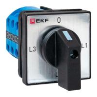 Переключатель кулачковый ПК-1-94 4п 10А для амперметра IP65 EKF pk-1-94-10-65