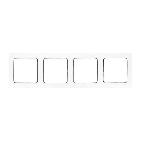 Рамка 4-м Стокгольм бел. с линией цвета черн. PROxima EKF EZM-G-305-20