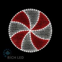 2Д Елочная игрушка Карамель мини, 480х480 мм, Деколэйс, 24В Белый