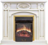 Royal Flame Каминокомплект Florence - Слоновая кость с патиной с очагом Majestic FX M Brass