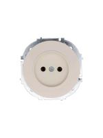 Розетка 1-м СП OSEN без заземл. ПБТ механизм сл. кость LEZARD 743-9088-121B