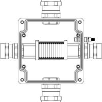 Корпус взрывозащищенный 160х160х90мм 1Ex e IIC T5 GbEx tb IIIB T95град.C Db IP66 GRP DKC 1231.051.19.02F