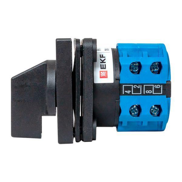 Переключатель кулачковый ПК-1-52 2п 10А "1-2" IP65 EKF pk-1-52-10-65
