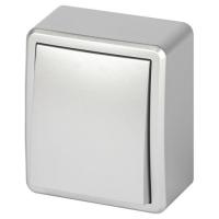 Выключатель 1-кл. ОП Эксперт 11-1201-03 IP20 10АХ-250В алюм. Эра Б0063014