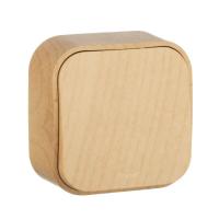 Выключатель 1-кл. ОП Quteo 10А IP20 10AX дерево IEK 782260