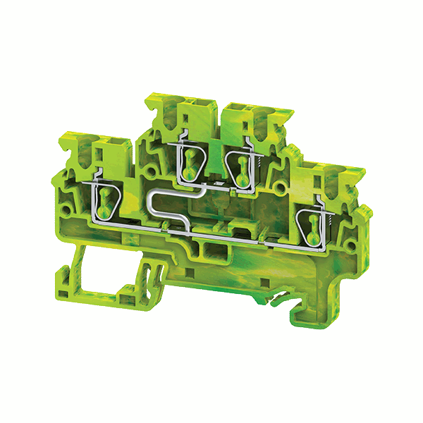 Клемма заземляющая пружинная OptiClip CXDLG-2.5-2L-PE-I-S-(0.2-2.5)-PEN КЭАЗ 332739