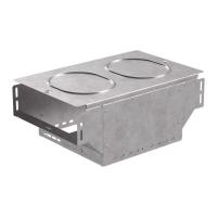 Ответвитель Т-образный вертикальный 300х100 с крышкой стандарт Промрукав PR16.0967