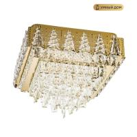 Накладная люстра LED4U L9437-500-500 GD с УД