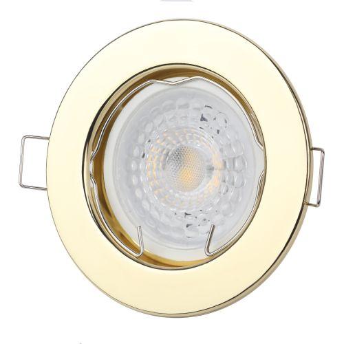 Светильник точечный ST1 GD 50Вт MR16 12В штампован. зол. ЭРА C0043798