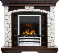 Dimplex Каминокомплект Glasgow - Темный дуб / Белый с очагом Flagstaff