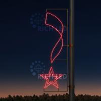 Светодиодная консоль Rich LED на металлокаркасе, тип 9-6, 220 В,