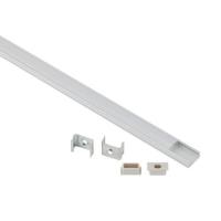 Комплект с накладным анодированным профилем 1506-1m 15х6мм. 1м САВ262 сереб. Эра Б0062757