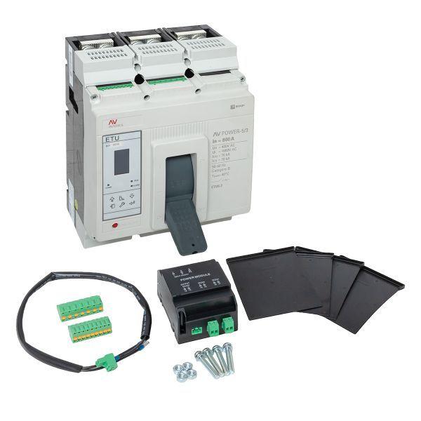 Выключатель автоматический 800А 70кА AV POWER-5/3 ETU6.2 AVERES EKF mccb-53-800M-6.2-av