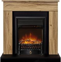 Royal Flame Каминокомплект Bergen (Разборный) - Дуб галифакс (Ширина 900 мм) с очагом Fobos FX M Black RC