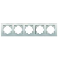 Рамка 5-м Афина универс. серебр. Universal A1042-S