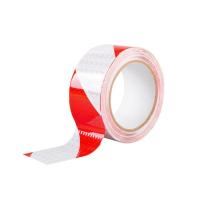 Лента светоотражающая самоклеящаяся, 50 мм х 10 м, красно-белая REXANT
