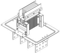 Секция фланцевая Тип1 800А Al 3L+N+PER НК IP55 тран. IEK LB-0800A4-25-F-F1