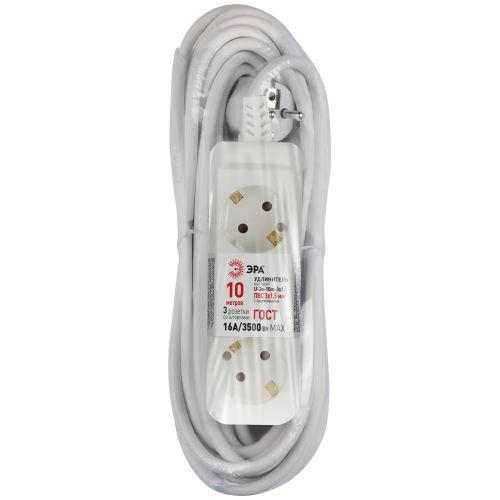 Удлинитель 3х10м с заземл. 16А U-3e-10m-3x1.5 ПВС 3x1.5 Эра Б0044035