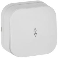 Выключатель проходной 1-кл. ОП GLORY ВСп10-1-0-ХБм 10А бел. матов. IEK EVH12-K01M-10