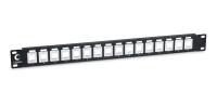 Патч-панель модульная 19дюйм 1U 16 портов для неэкранир. модулей Cabeus 7950c
