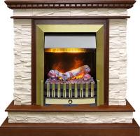 Dimplex Каминокомплект Calgary - Дуб / Сланец беженый с очагом Danville Antique Brass FB2