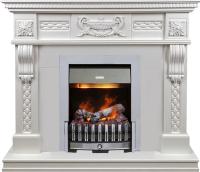 Dimplex Каминокомплект Corsica - Матовый белый (Ширина 1100) с очагом Danville Chrome FB2