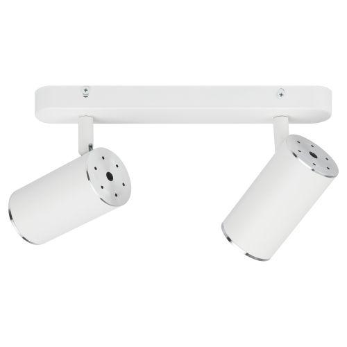 Светильник OL35-2 WH MR16 GU10 IP20 настенно-потолочный спот бел. хром ЭРА Б0056365