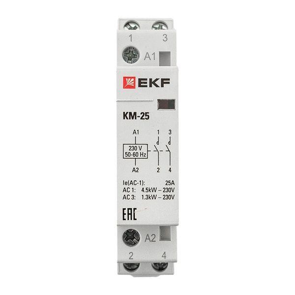 Контактор модульный КМ 25А 2NО (1 мод.) EKF km-1-25-20