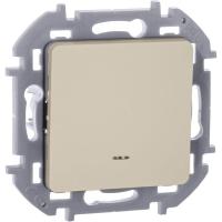 Выключатель 1-кл. Inspiria 10А IP20 250В 10AX с подсветкой/индикацией механизм сл. кость IEK 673611