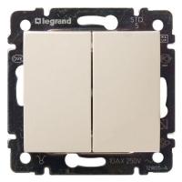 Переключатель проходной 2-кл. СП Valena 10А IP31 механизм сл. кость (DIY-упак.) IEK 695604