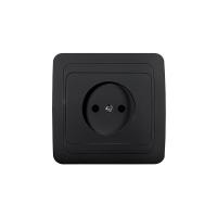 Розетка 1-м CLASSICO 2022B черн. IN HOME 4690612061092