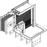 Секция фланцевая вверх Тип1 800А Al 3L+N+PER НК IP55 тран. IEK LB-0800A4-25-F-FU1