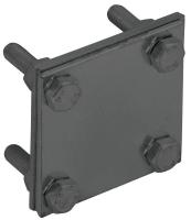 Зажим крестообразный с раздел. полоса-полоса 40мм оцинк. сталь TD IEK ZCC68-13-1-40