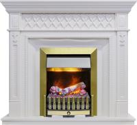 Dimplex Каминокомплект Alexandria - Белый дуб с очагом Danville Antique Brass FB2