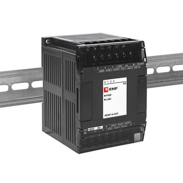 Модуль аналогового вывода REMF 4 PRO-Logic (с поверкой) EKF REMF-A-4AO-V
