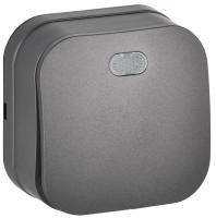 Выключатель 1-кл. ОП GLORY ВС20-1-1-ХСм 10А с индикацией сталь матов. IEK EVH11-K46M-10