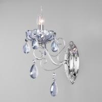 Бра Eurosvet 10109/1 хром/лазурный хрусталь Strotskis