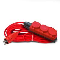 Удлинитель 3х40м с заземл. 16А IP44 3.5кВт КГ 3х1.5 с защ. крышкой АРКТИК морозостойкий DOMTOK 2602