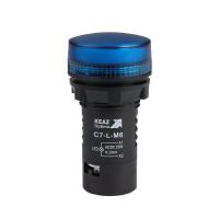 Лампа светодиодная OptiSignal Compact D22 С7-L-M6 син. 230В AC/DC XB7EV06MP КЭАЗ 362162