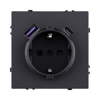 Розетка KOLLINGER EC-016BK