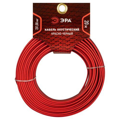 Кабель акустический 2х1 красн./черн. (уп.20м) Эра Б0059293