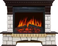 Royal Flame Каминокомплект Pierre - Венге / Белый (Высота 1015мм) с очагом Jupiter FX New
