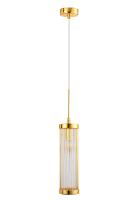 Crystal Lux Светильник Crystal Lux TADEO SP1 D100 GOLD/TRANSPARENTE