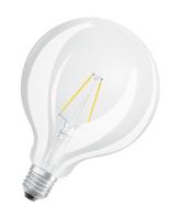 Лампа светодиодная филаментная PARATHOM CL GLOBE125 FIL 25 non-dim 2.5W/827 2.5Вт 2700К тепл. бел. E27 250лм G124 угол пучка 300град. 220-240В (замена 25Вт) прозр. стекло OSRAM 4058075590656